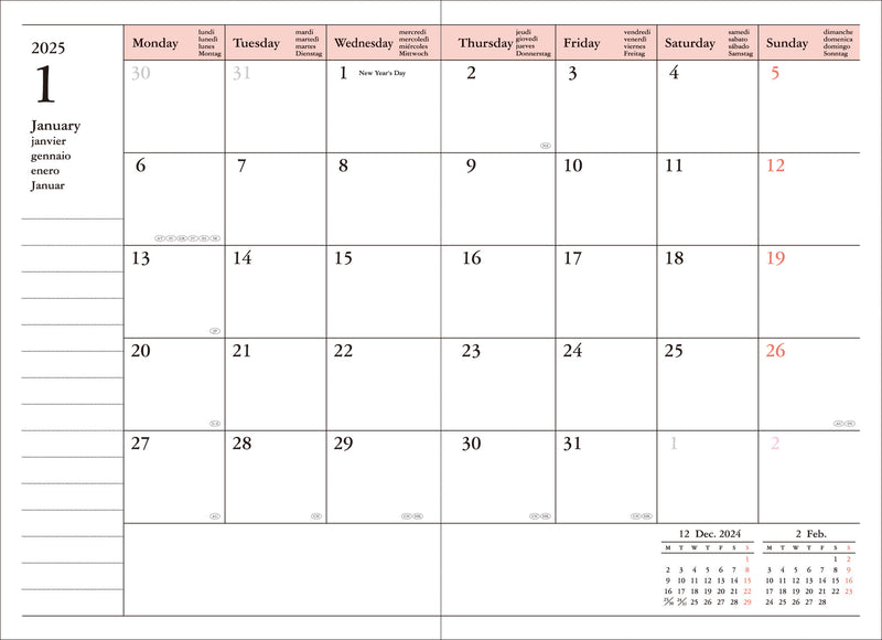 2026 Vertical Weekly Planner A6 Storage.it