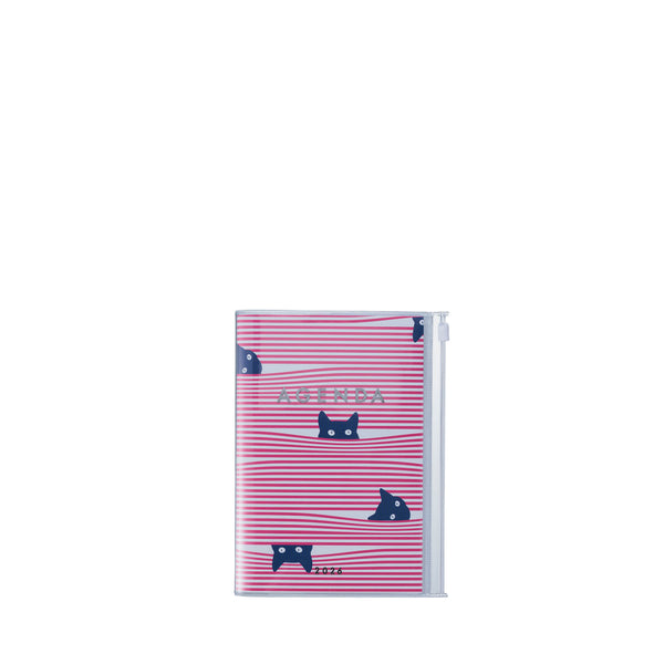2026 Vertical Weekly Planner A6 Cats