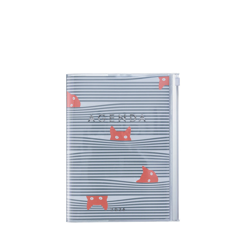 2026 Vertical Weekly Planner A5 Cats