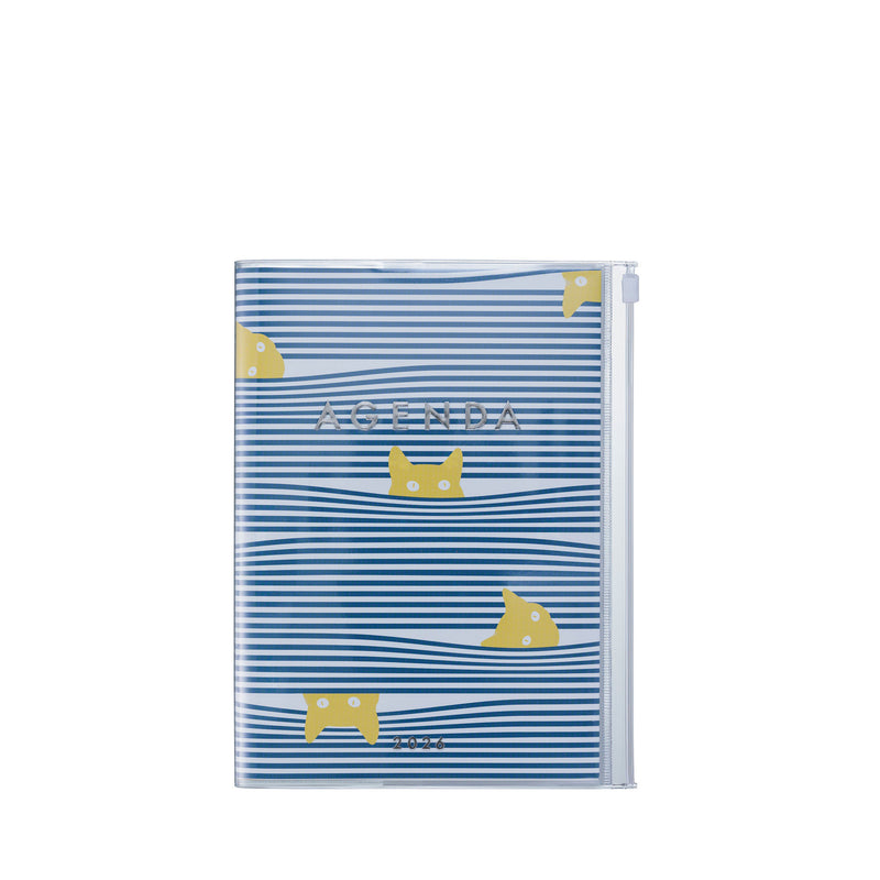 2026 Vertical Weekly Planner A5 Cats
