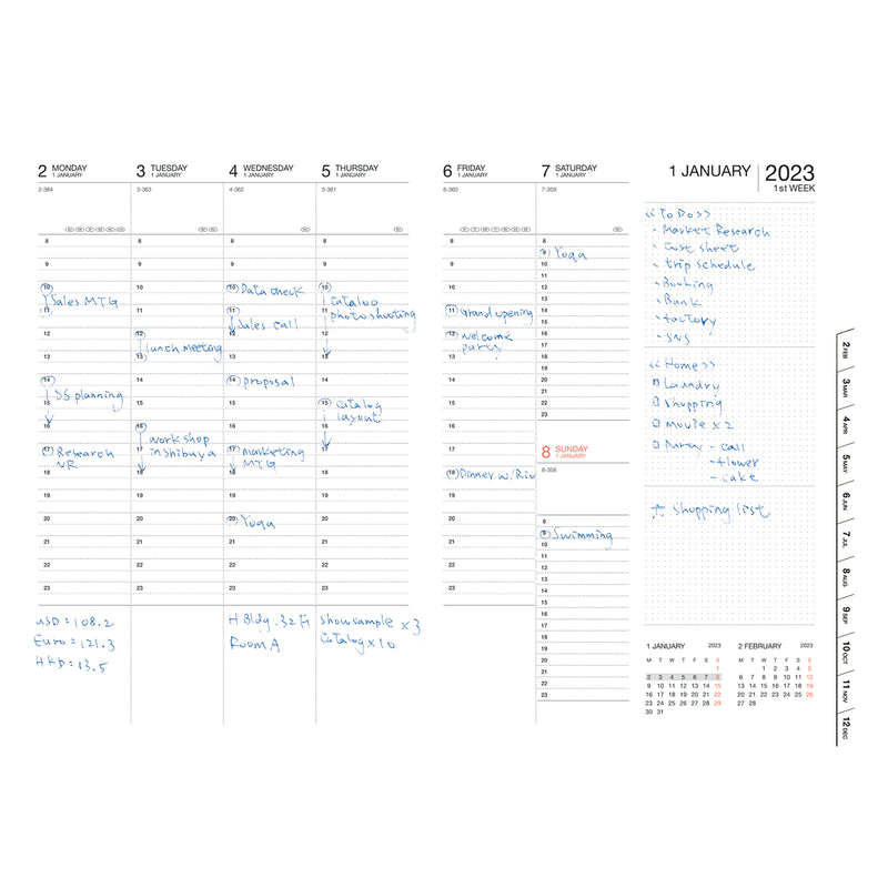 2024 Vertical Weekly Planner A5 Storage.it