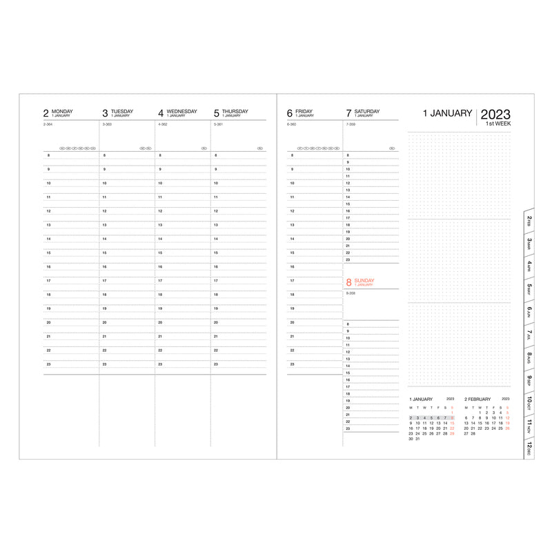 2024 Vertical Weekly Planner A5 Storage.it