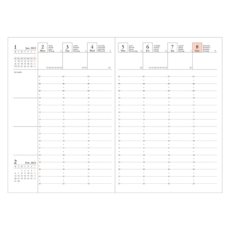 Mark's Weekly Planner 2024 - Academic (Sept 2023 Start) - A5 - Mountain  Orange