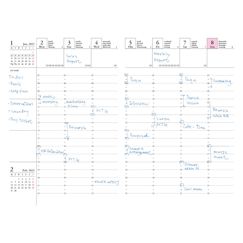 2024 Vertical Weekly Planner A6 Storage.it