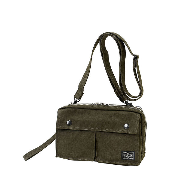 Yoshida PORTER Desert Mini Shoulder Bag Green Khaki CD Pouch