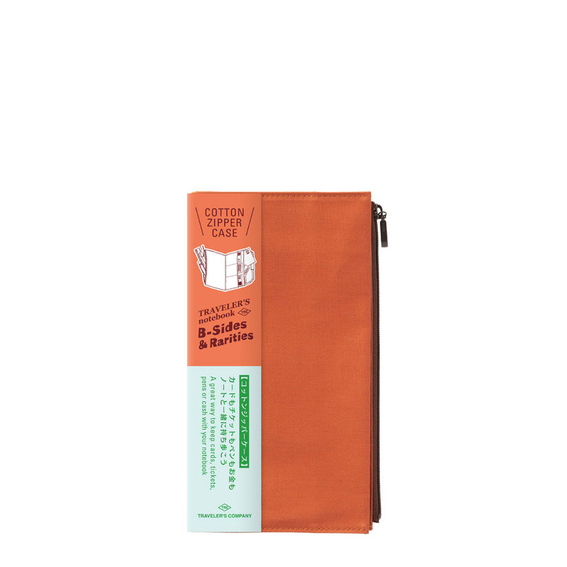 Cotton Zipper Case Orange