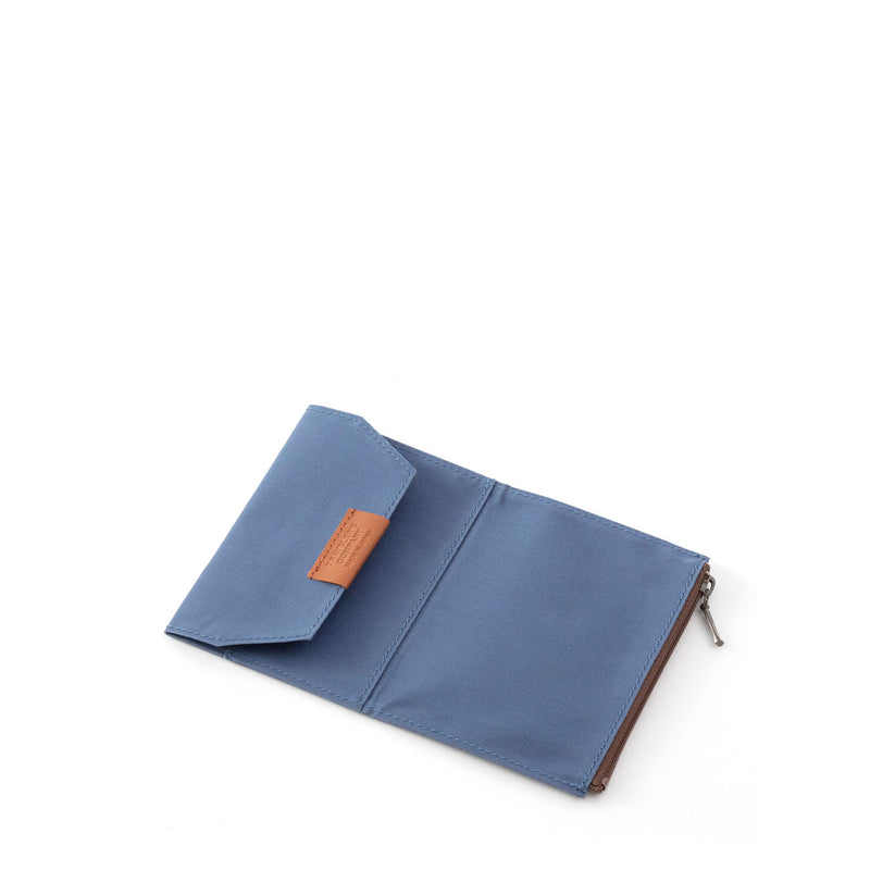 Passport Cotton Zipper Case Blue