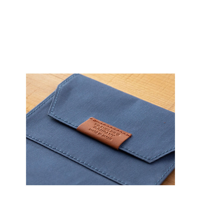 Passport Cotton Zipper Case Blue