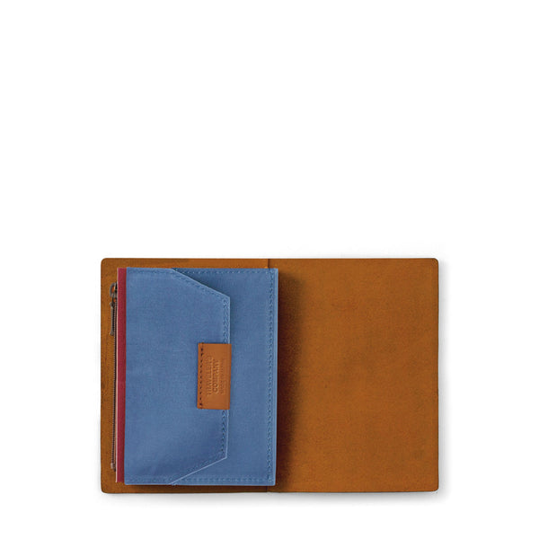Passport Cotton Zipper Case Blue