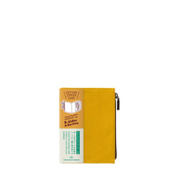 Passport Cotton Zipper Case Yellow