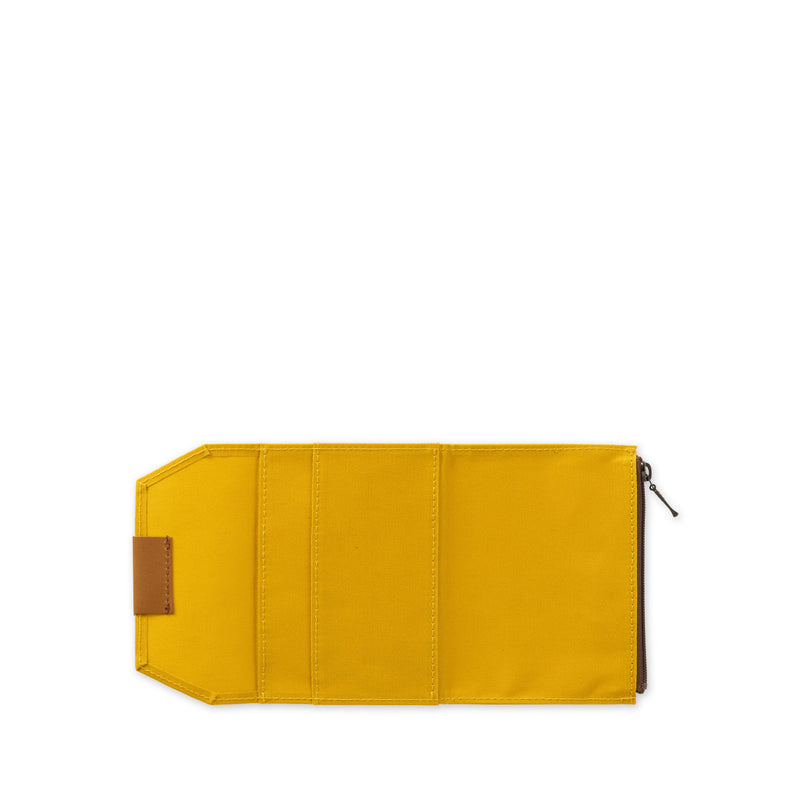 Passport Cotton Zipper Case Yellow
