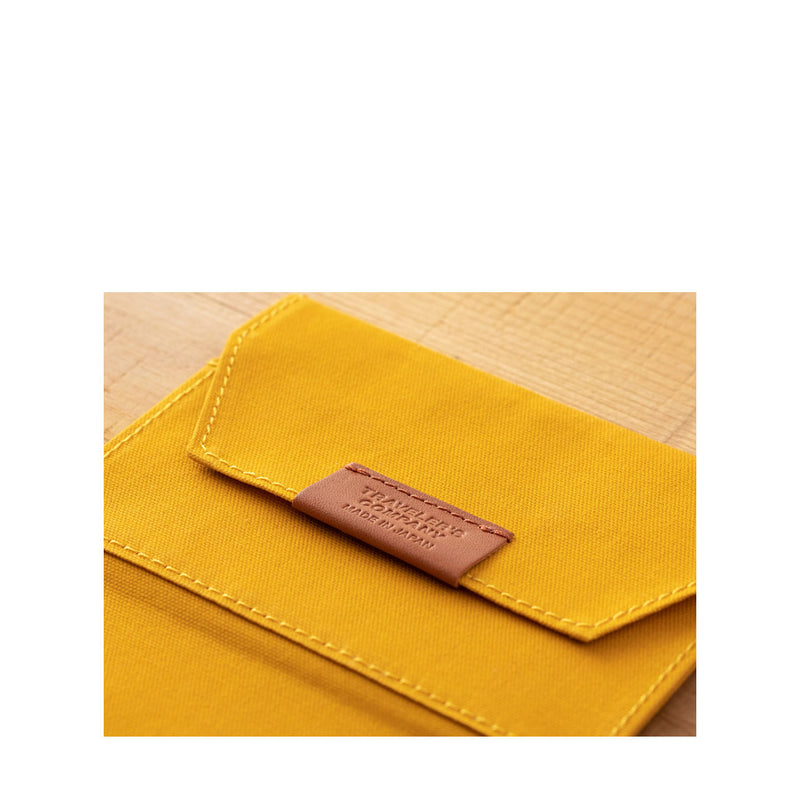 Passport Cotton Zipper Case Yellow