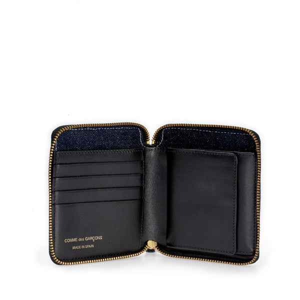 Denim Zipper Wallet
